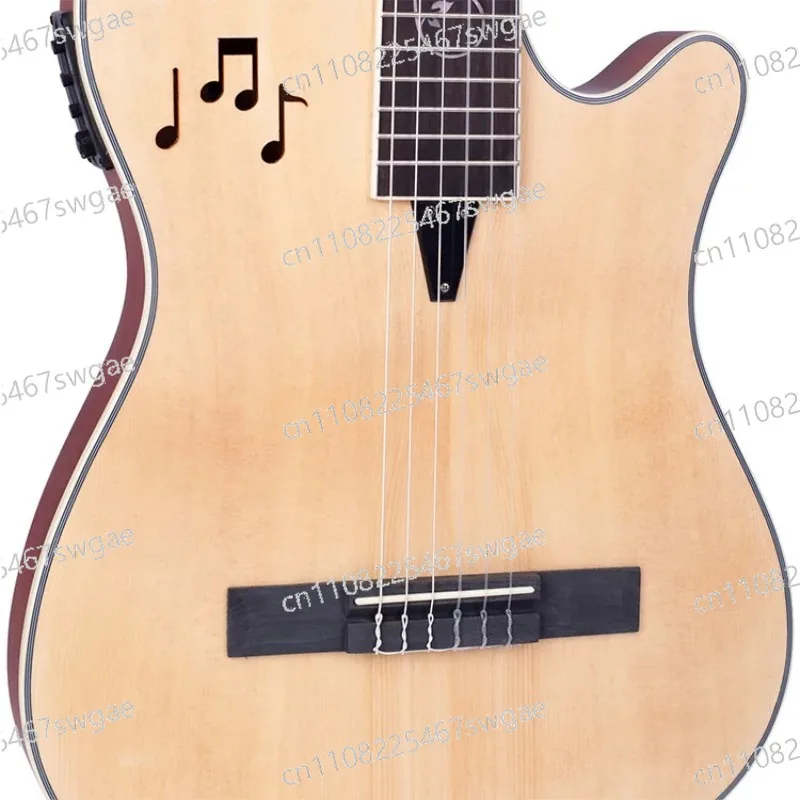 Body Nylon Strings Custom 39 Inch Mahogany Silent Acoustic Guitar Spruce