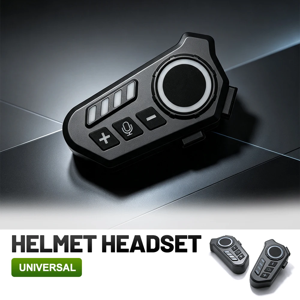 K06A ABS Helmet Headset, CVC Noise Reduction, IPX8 Waterproof, Stereo Audio, Long‑Lasting Battery, Auto Answer