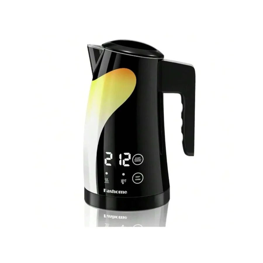 

1.25L Temperature Control Electric Kettle, 2H Keep Warm, Digital Touch Display, Stainless Steel Interior, 1200W Auto Shut-Off C