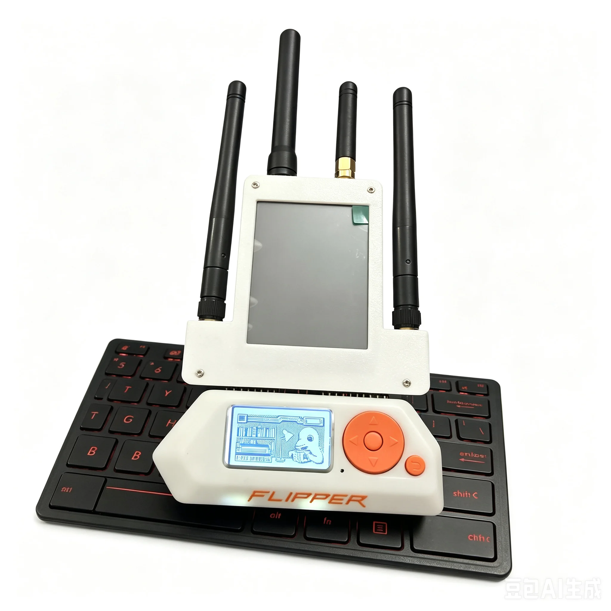 4 En 1 ESP32-C5 5G WiFi CC1101 433MHz Pantalla 2.8 Pulgadas Flipper Zero