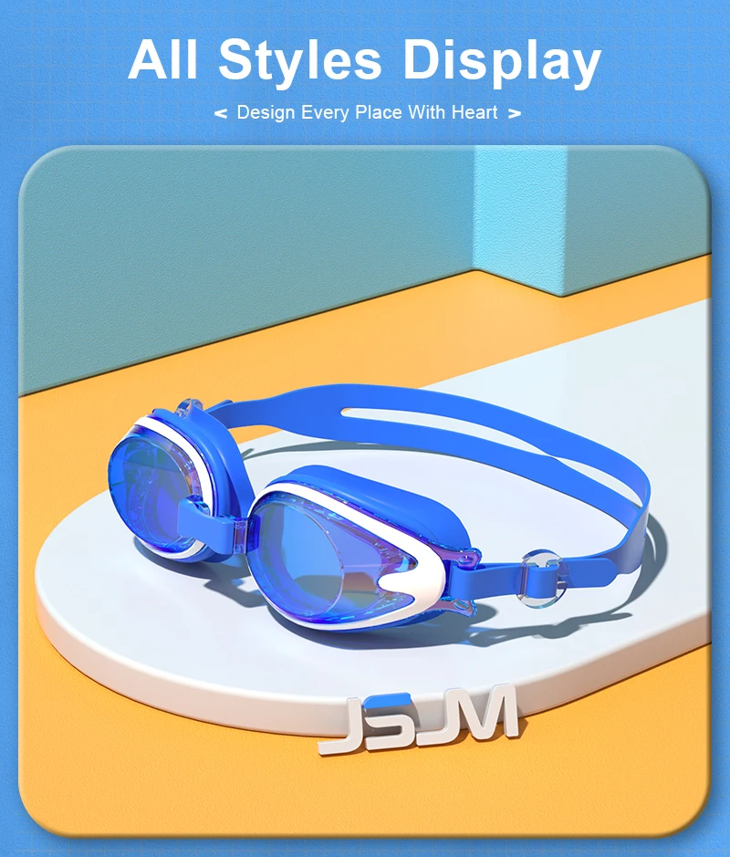 JSJM Professionelle Kinder-Schwimmbrille, beschlagfrei, UV-Schutz, wasserdichte Silikon-Schwimmbrille für Jungen und Mädchen, Schwimmbrille, Geschenk – Detail 10