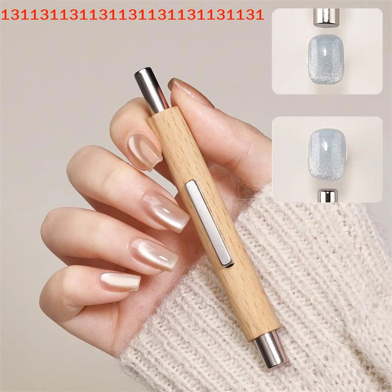 강력하고 두꺼운 자석 스틱 대형 원통형 DIY 매니큐어 디자인 3-in-1 다기능 캣아이 자석 네일 아트 도구