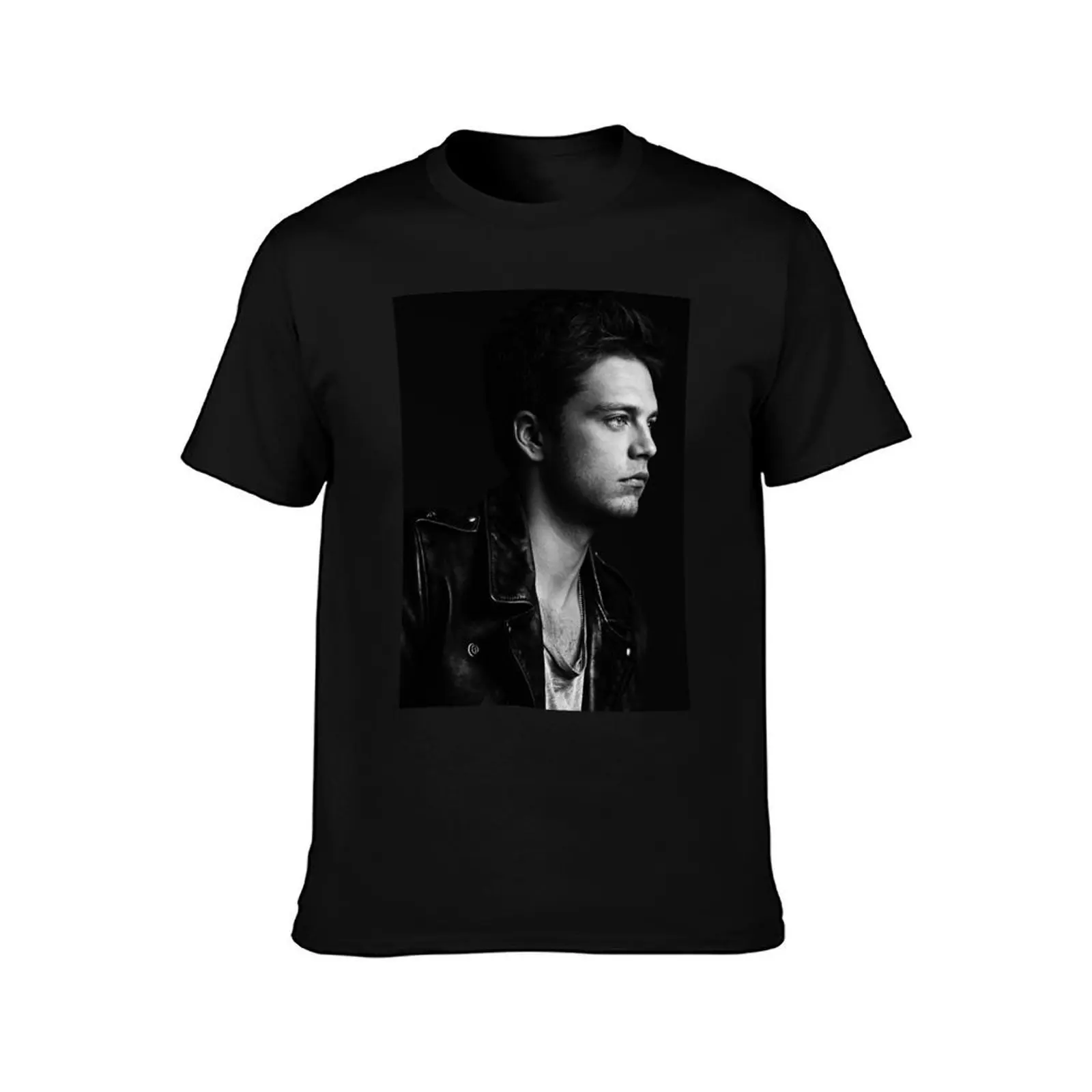 Profile T-Shirt, Summer Casual Cotton Tee, Oversized Streetwear Tops, Vintage Graphic Print, Loose Fit Short Sleeve, 100% Cotton