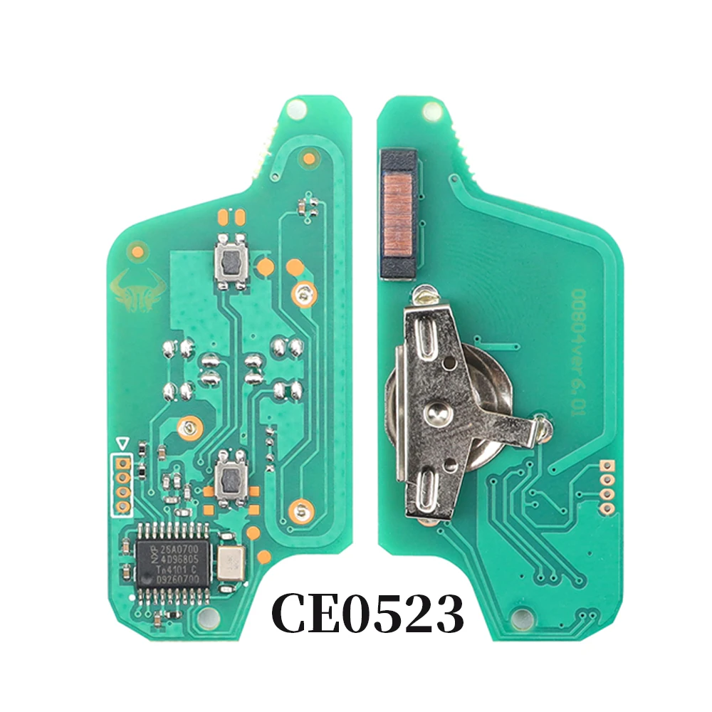 Liberty 2/3/4BT For Peugeot 307 308 408 Partner for Citroen C4 C5 C3 Berlingo Xsara Flip Remote Key ASK FSK 433MHz CE0523/0536