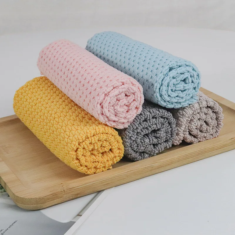Chiffons d'essuyage anti-graisse pour la cuisine, serviette de livres en microcarence super absorbante efficace pour le lavage de la vaisselle à la maison
