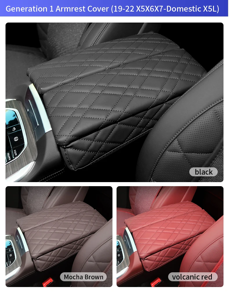 Pu Auto zentrale Armlehne Box Abdeckung Pad Auto Mitte Armlehne Organizer Zubehör für BMW G30 G38 G32 x5x6 x7 g05 g06 g07 g11 g12 lhd – Detail 15