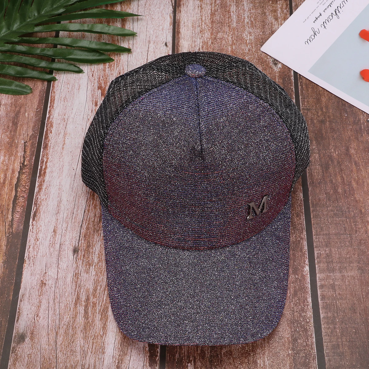 

1 Pc Gradient Baseball Fashion Sun Shade Simple Baseball Hat Protective Hat Headwear for Woman Man (Rosy)