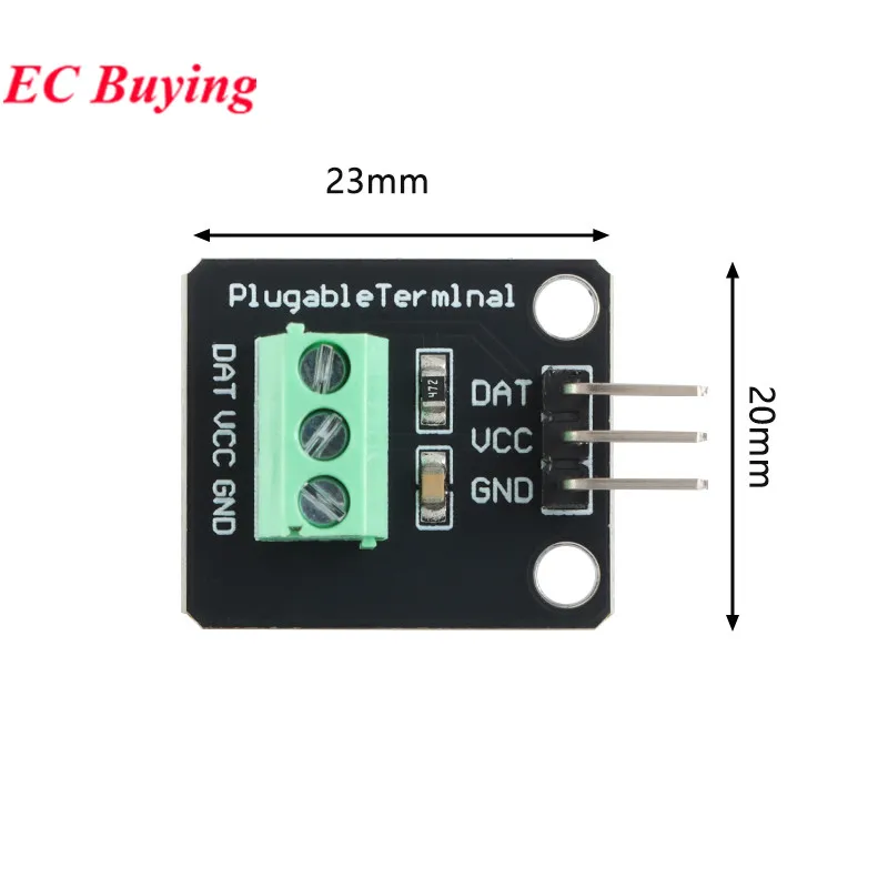DS18B20 Temperatursensormodul-Kit, wasserdicht, 100 cm, digitales Sensorkabel, Edelstahl-Sondenklemmen-Adapter für Arduino – Detail 4