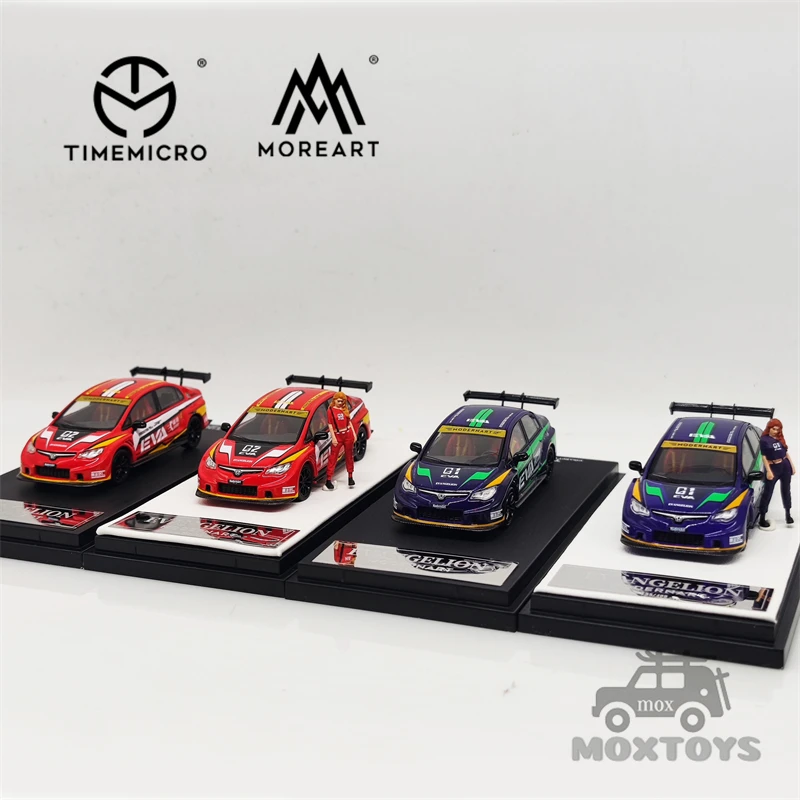 

Время микро модерн арт 1:64 Honda Civic EVA тестовый Тип 01/02 литая модель автомобиля