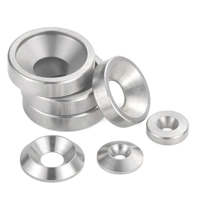 1-2pcs 304 Stainless Steel Concave-Convex Washer A2-70 Conical Spherical Washer Solid Countersunk Gasket M3 M4 M5 M6 M8 M10