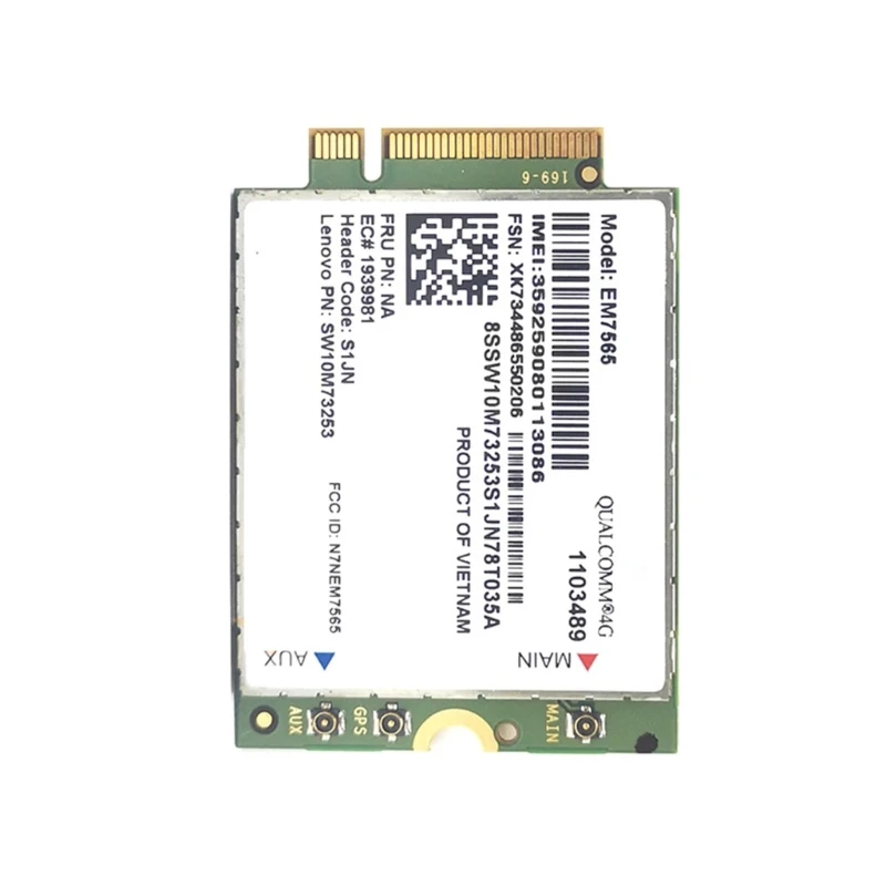 

EM7565 LTE CAT12 Advanced Module Global Coverage Wireless Card for Carbon 6th Laptop Fastest Applications