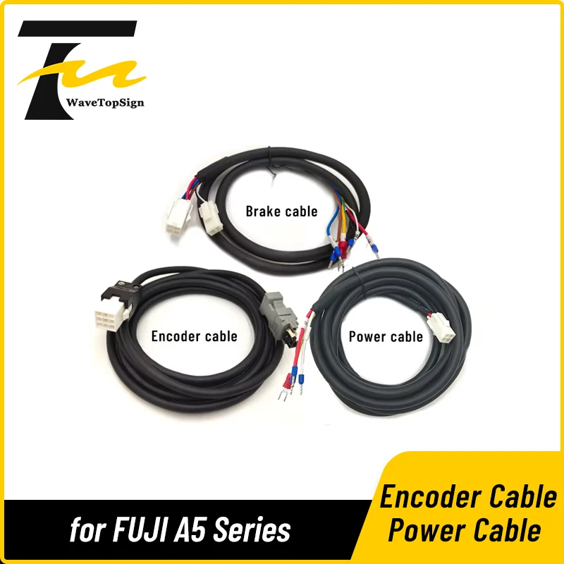 WaveTopSign Servo Motor Encoder Cable Power Cable WSC-P06P03-E WSC-P06P05-E WSC-M04P03-E for FUJI A5 Series 100W 200W 400W 750W