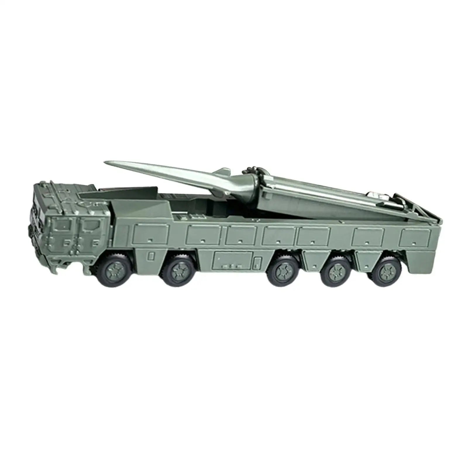 Miniature Launcher Truck 4D Puzzle Building Kit 1 72 Scale Simulation Vehicle Model for Display