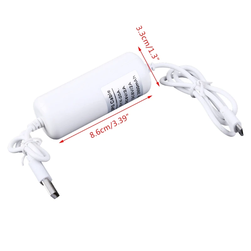 Imagem -06 - Mini Bateria Backup 5v Fonte Alimentação Ininterrupta Bateria Integrada para Câmera Segurança Adaptador