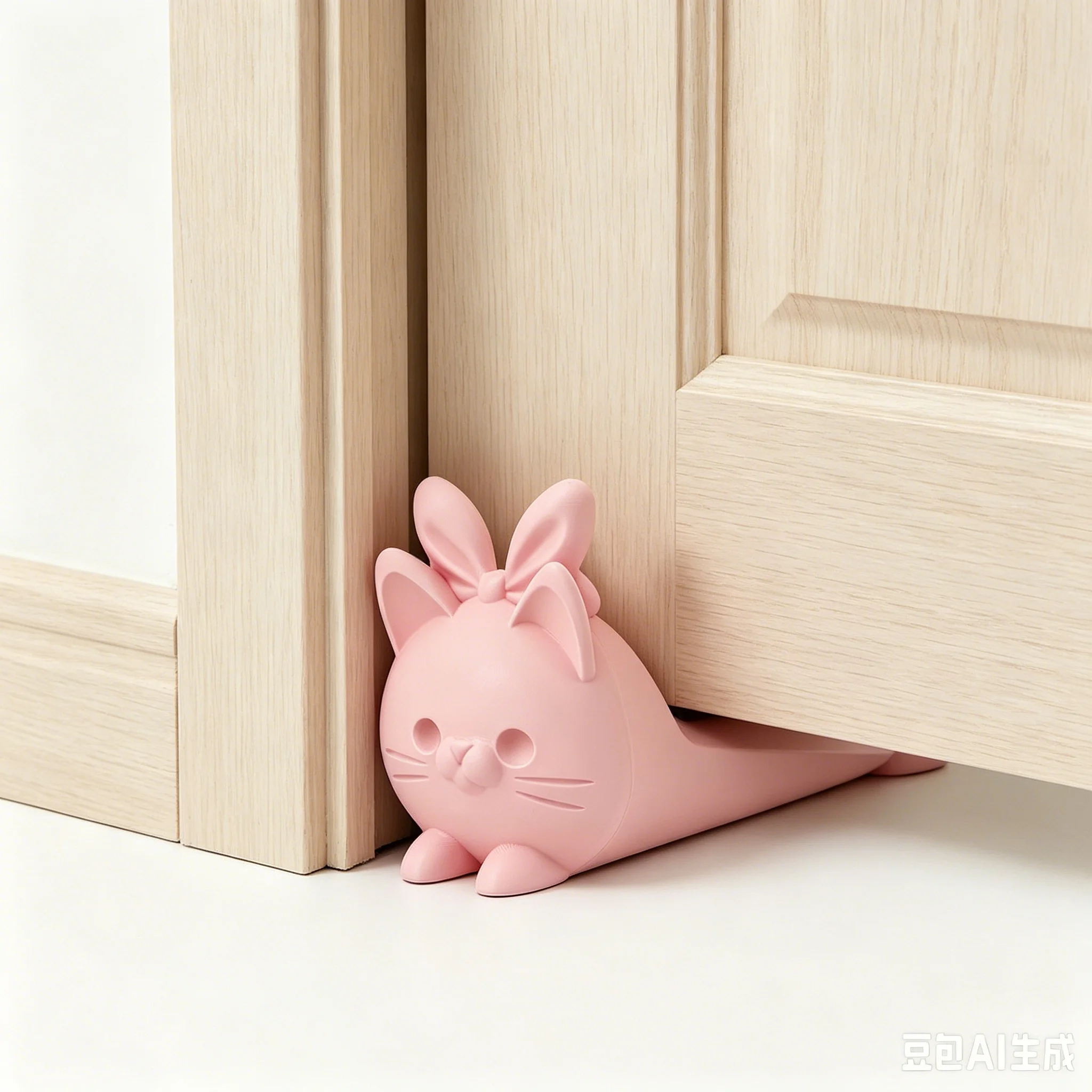3D Printed Cartoon Rabbit Door Wedge, Wear Resistant Non Slip Door Holder for Bedroom Home Use