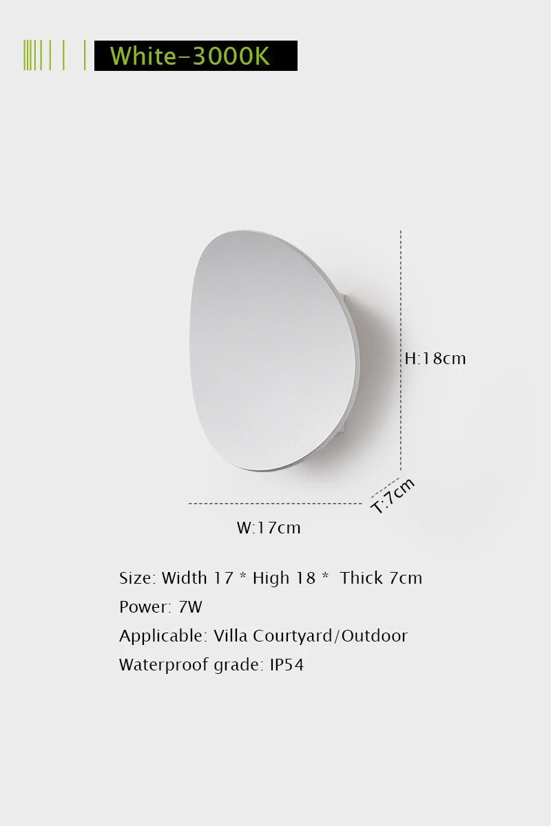 LED extérieur porche applique murale en aluminium extérieur luminaires muraux lampe étanche pour mai