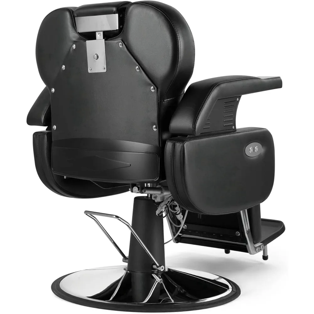 كرسي حلاقة كهربائي احترافي، كرسي صالون هيدروليكي عالي التحمل، كرسي حلاق مستلق #5