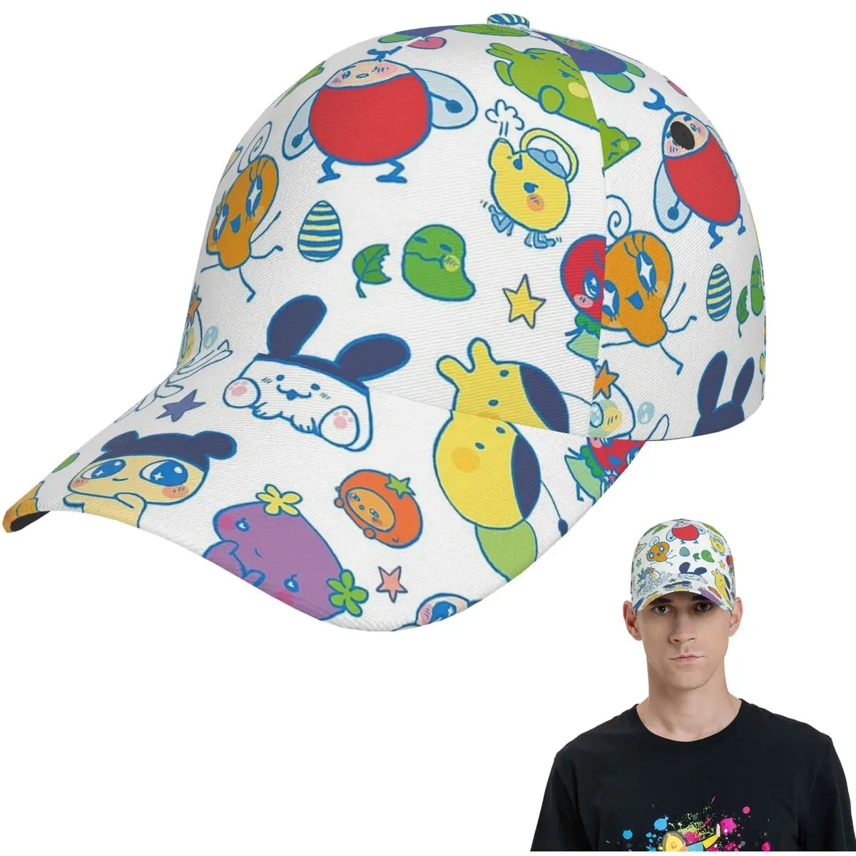 

Tamagotchi Friends сетчатые бейсболки Snapback модные бейсболки дышащие повседневные кепки на открытом воздухе для мужчин и женщин