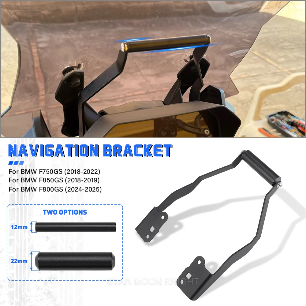 Motorcycle Mobile Phone GPS Navigation Mount Bracket For BMW F750GS (2018-2022) F850GS (2018-2019) F800GS (2024-2025)