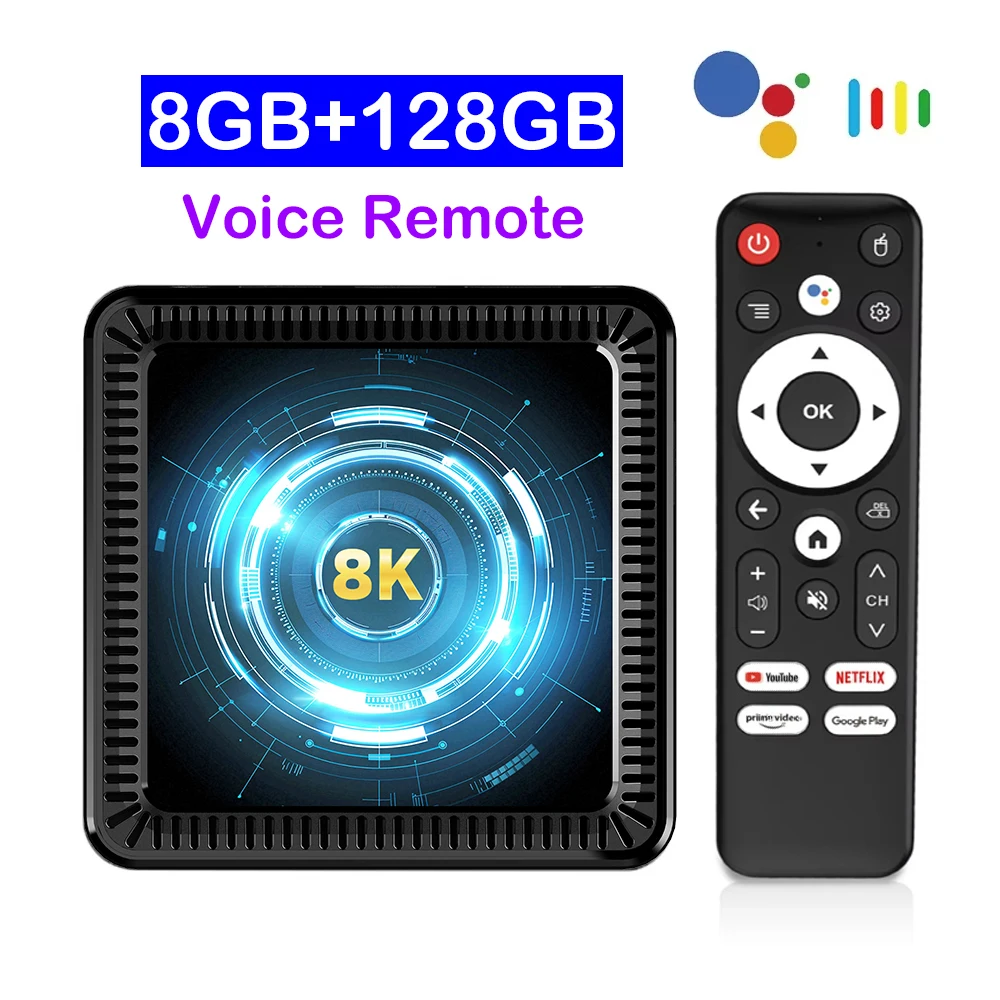 Q19 Smart TV Box Android 16 Allwinner H618 8GB 128GB 256GB Mediaspeler Google Assistent BT6.0 Wifi 5G 8K Zeer Snelle Set Top Box
