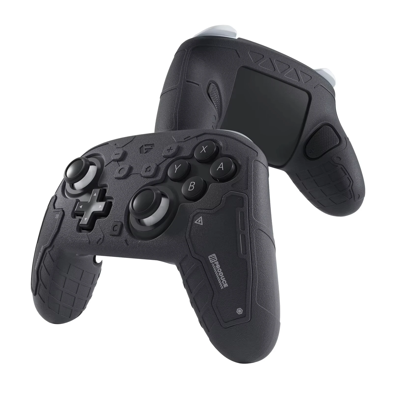 GesTac Black Silicone Case Compatible with Switch 2 Pro Controller, Protective Cover Skin, NS2 Pro Tactical Anti-Slip Grip Cover