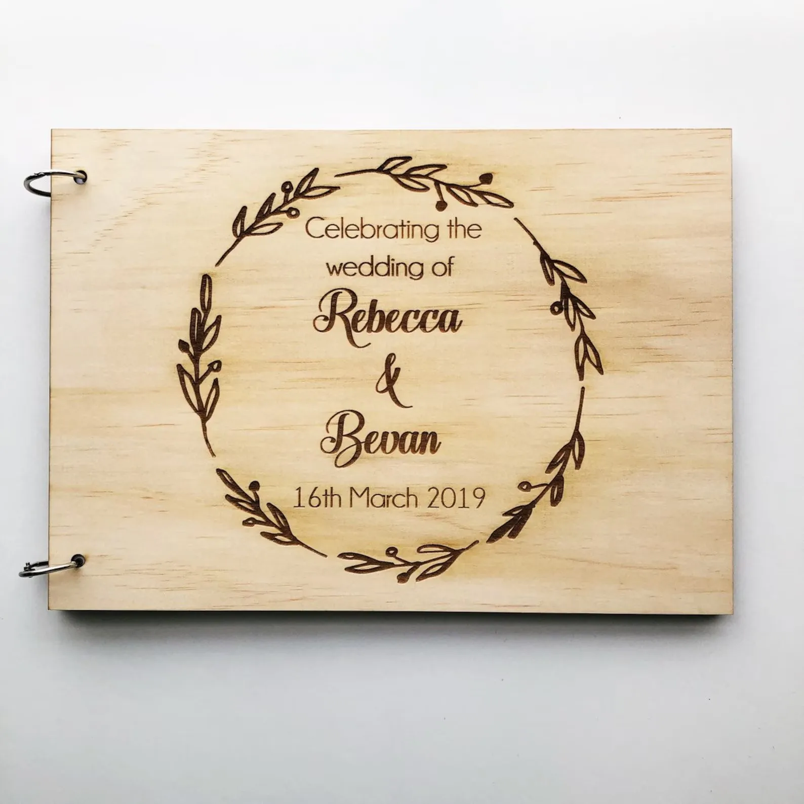 Personalised wooden guest book | Wedding guest book |Personalised Wedding Gift, Wedding Table Décor, Photo Album, Scrapbook