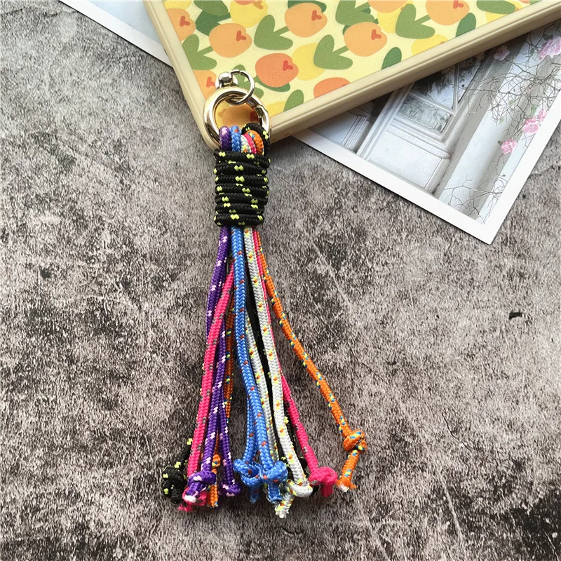 Accessories Handmade Landyard Colorful Cord for Keys Braid Pendant Bag Rope Strap Metal Keyring Lanyard Premium Chain Decorate