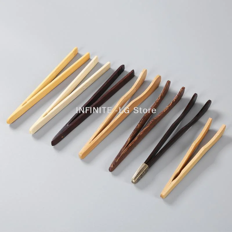 High-Quality Wood Tongs Sturdy & Durable For Serving Toast, Cheese, Fruits, Salad | Lightweight, Easy GripINFINITE -LG