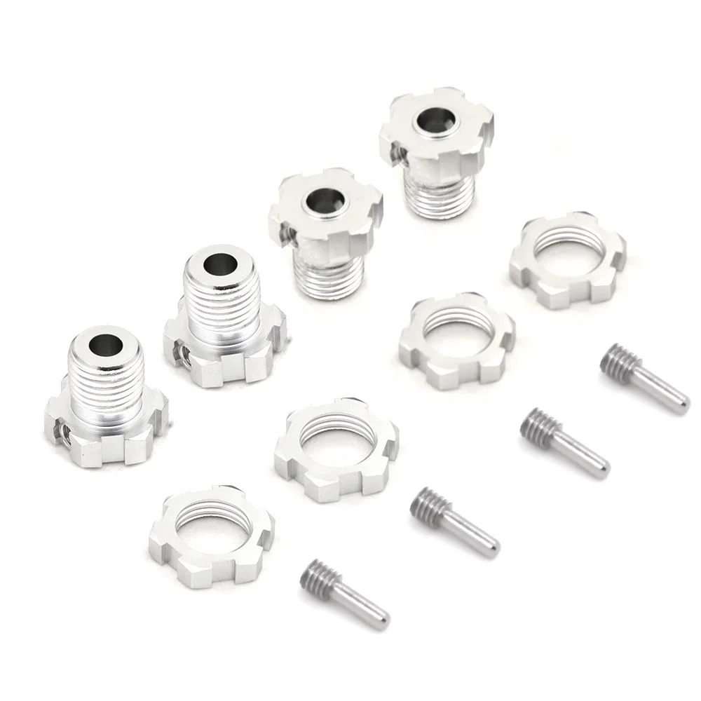 Metal 17mm wielowypustowy piasta sześciokątna Adapter 5353 dla Traxxas e-revo e-maxx t-maxx Revo 3.3 Slayer Pro 4x4 Summit XO-1 części zamienne