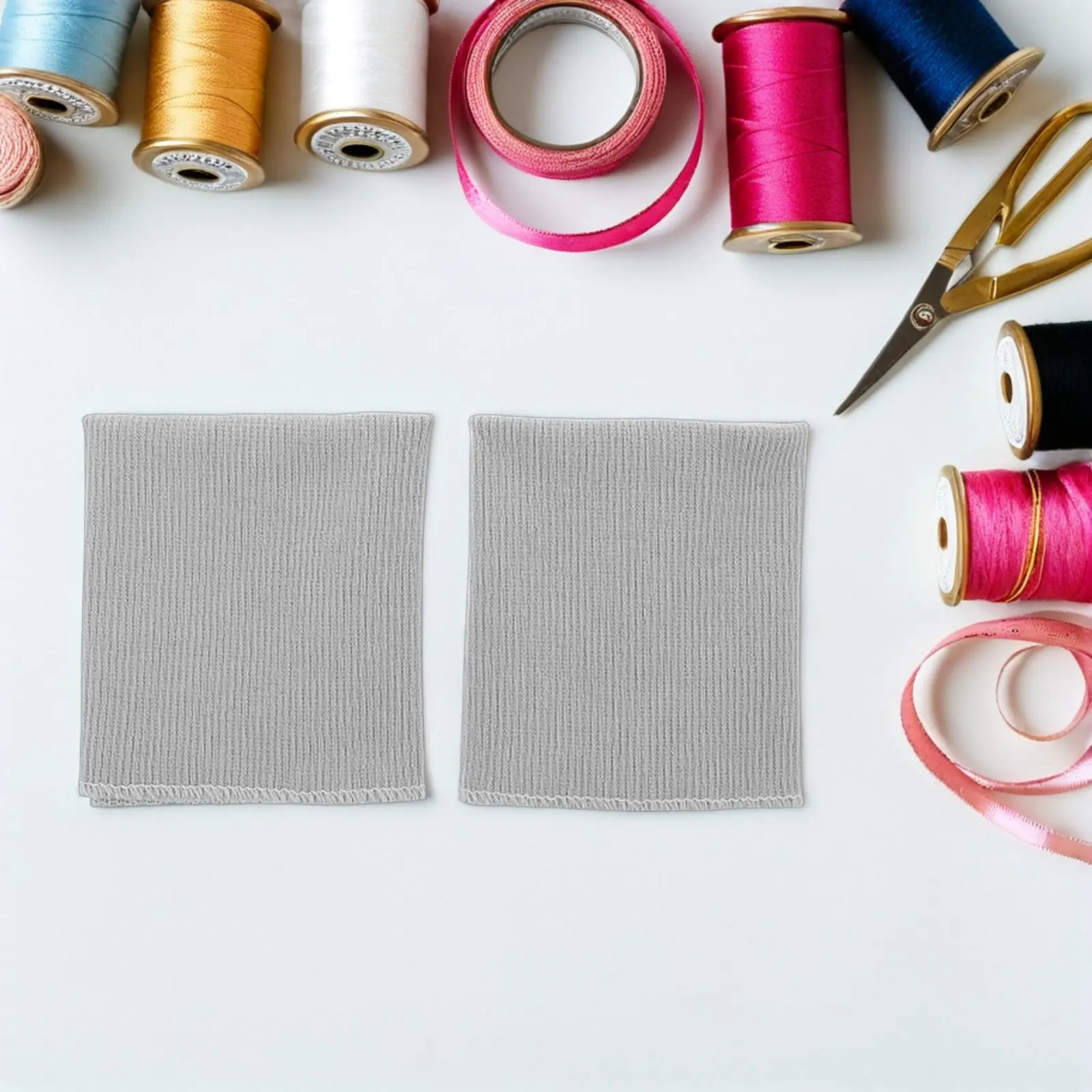 

1 пара эластичных трикотажных манжет в рубчик для рукавов, замена для курток, свитеров, толстовок, для швейных проектов, эластичные