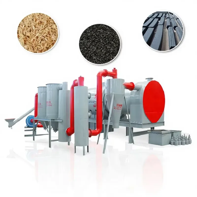 Chengjinlai High Efficiency Motorized Charcoal Furnace Sawdust Bamboo Shavings Continuous Carbonization Furnace Biochar