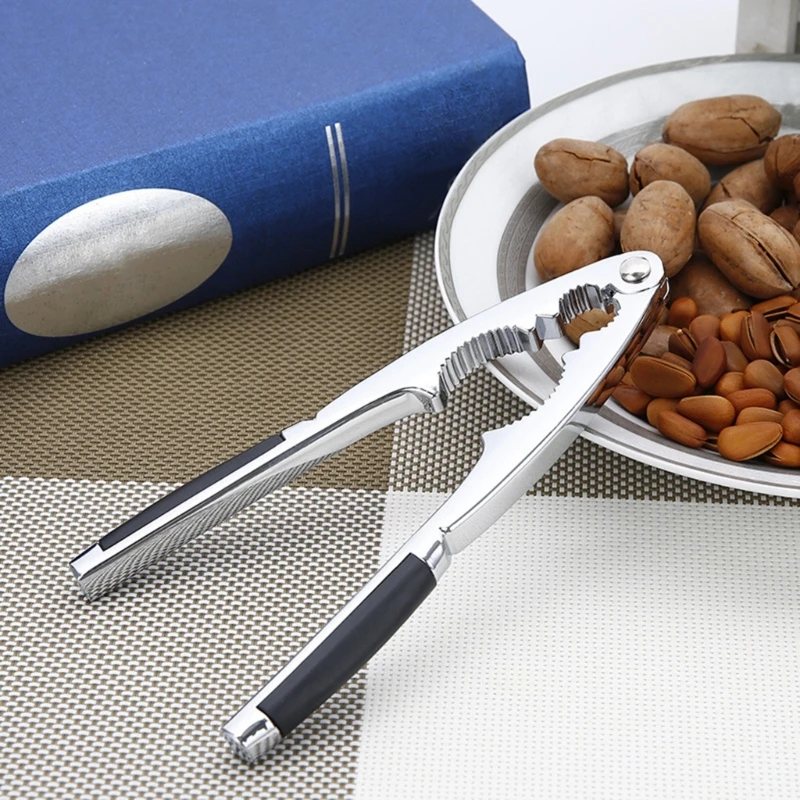ใหม่Ergonomic Walnut Crackerพร้อมหยิบเข็มอเนกประสงค์NutเปิดNutcrackersชุดเครื่องมือCracking Chestnutคลิป