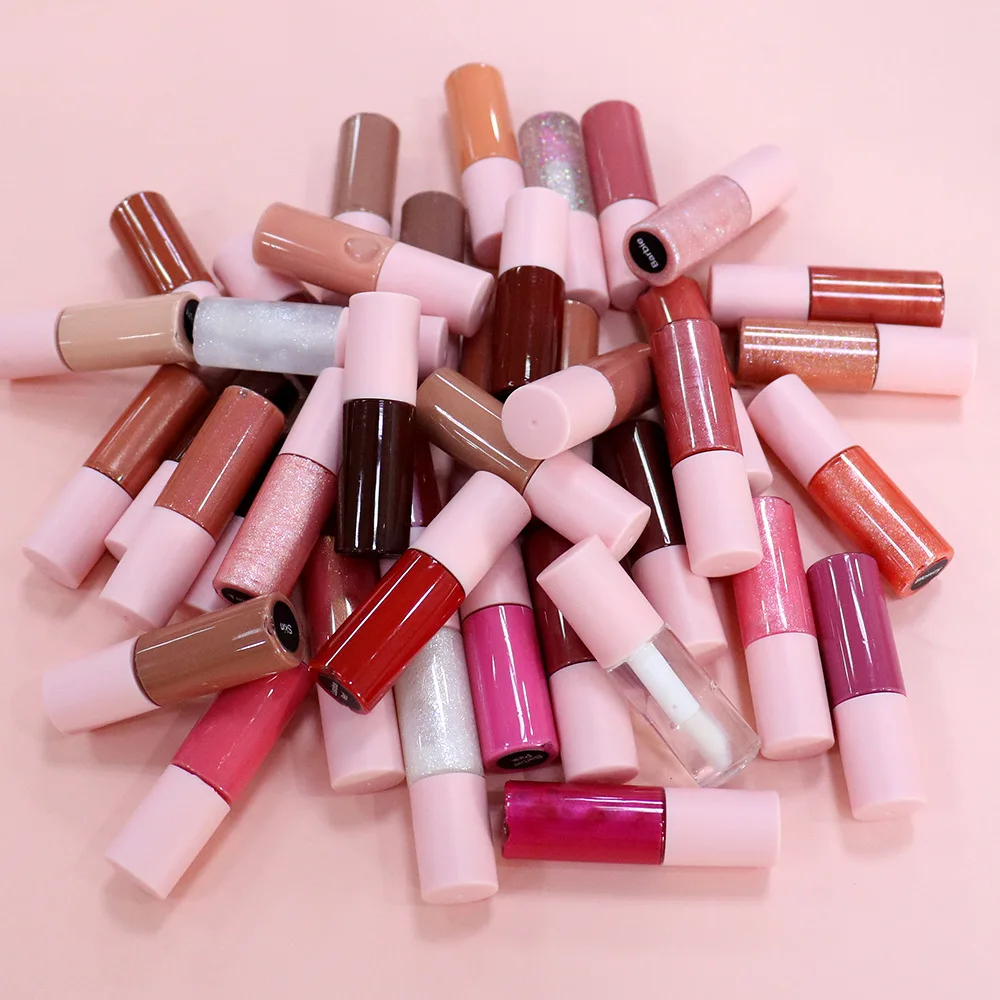 Wholesale Makeup Private Label Lipo Gloss Mini Tubing Without Box Multiple Color Options Moisturizing Custom Logo Cosmetic