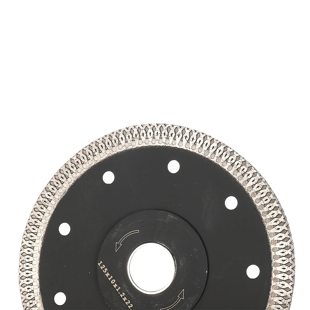1 pz 5 pollici lama per sega diamantata 125mm x 22.23mm disco da taglio per piastrelle in gres porcellanato diamante sottile lama da taglio a secco disco smerigliatrice ruota