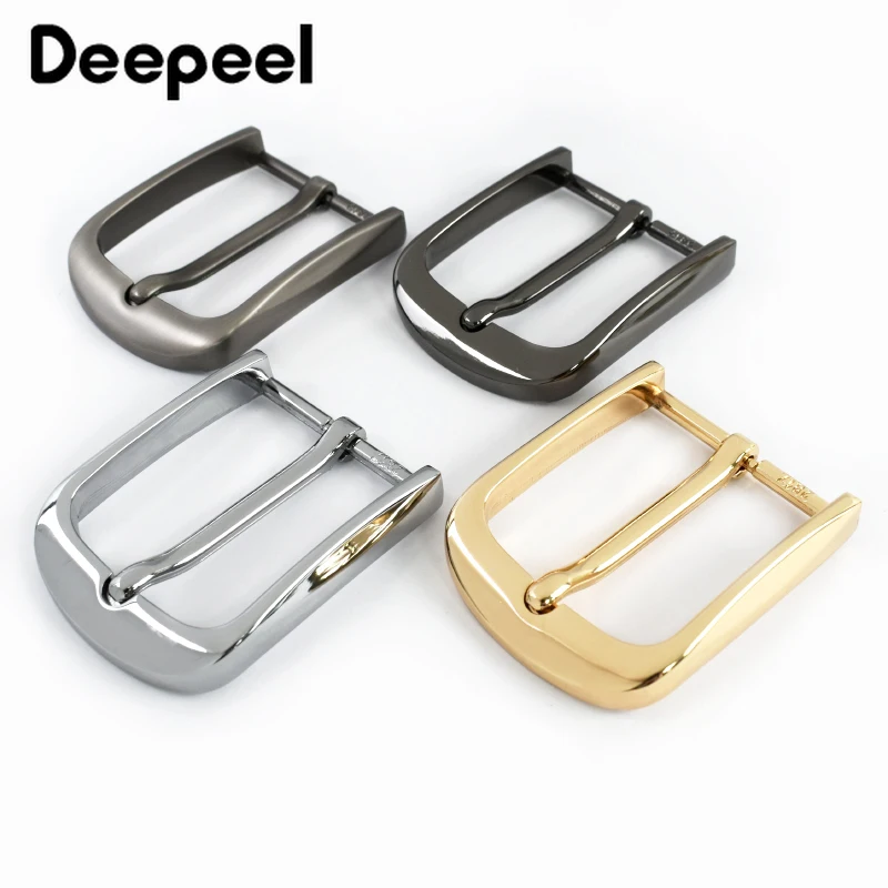 

5Pcs 40mm Metal Belt Buckle for 38-39mm Belts Men Jeans Adjust Pin Clasp Man Waistband Head DIY Leather Crafts Accessories