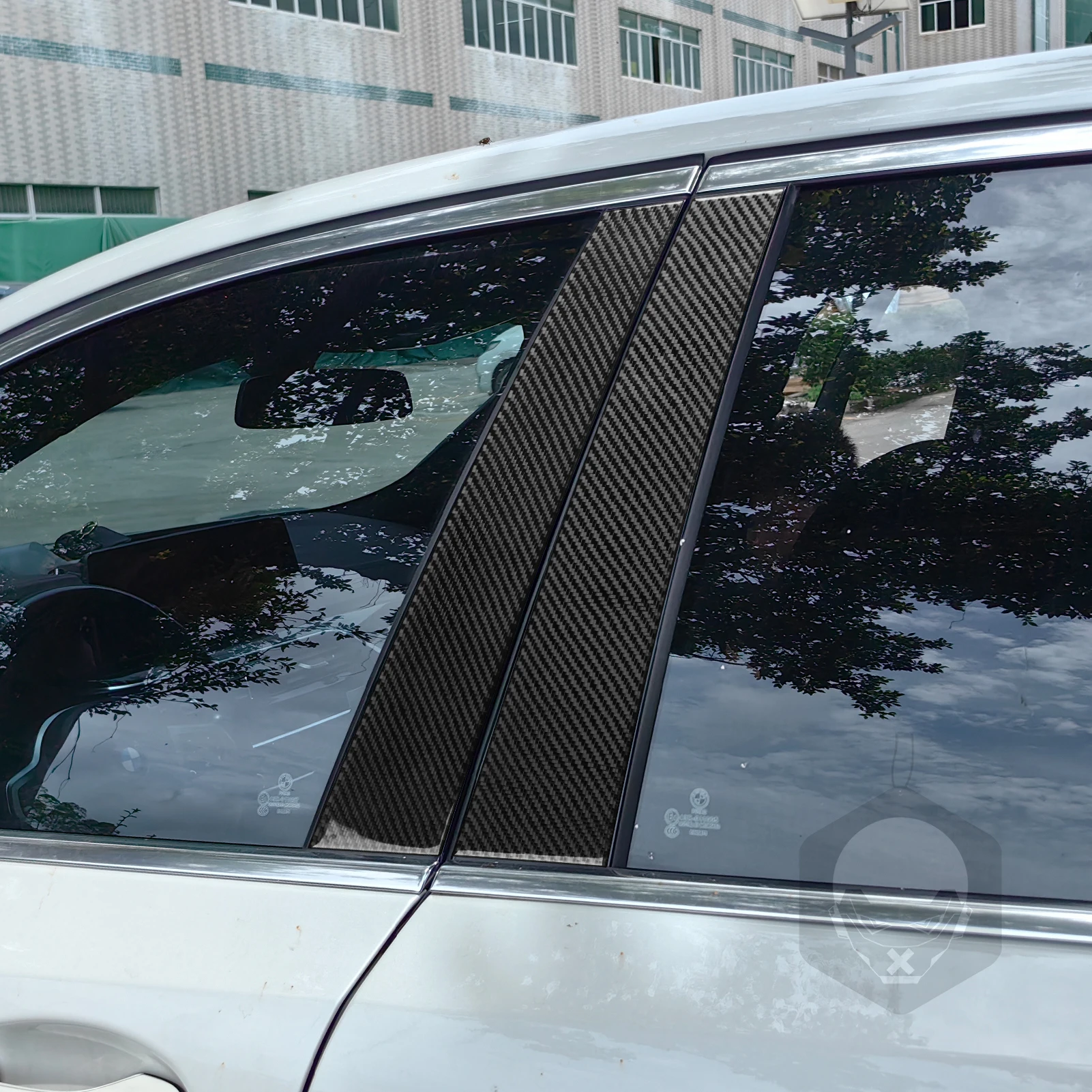 

For BMW 5 Series G30 G31 G38 2017-2023 Carbon Fiber Exterior Door B-pillar Panel Trim Cover Car Accessories Decoration Sticker