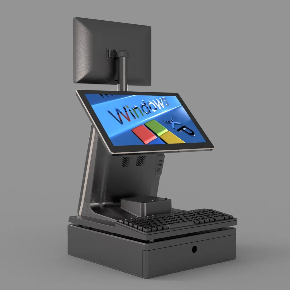 Manufacturer 15.6 Inch Smart Touch Screen Cash Register Machine System Terminal Windows Pos for Supermarket