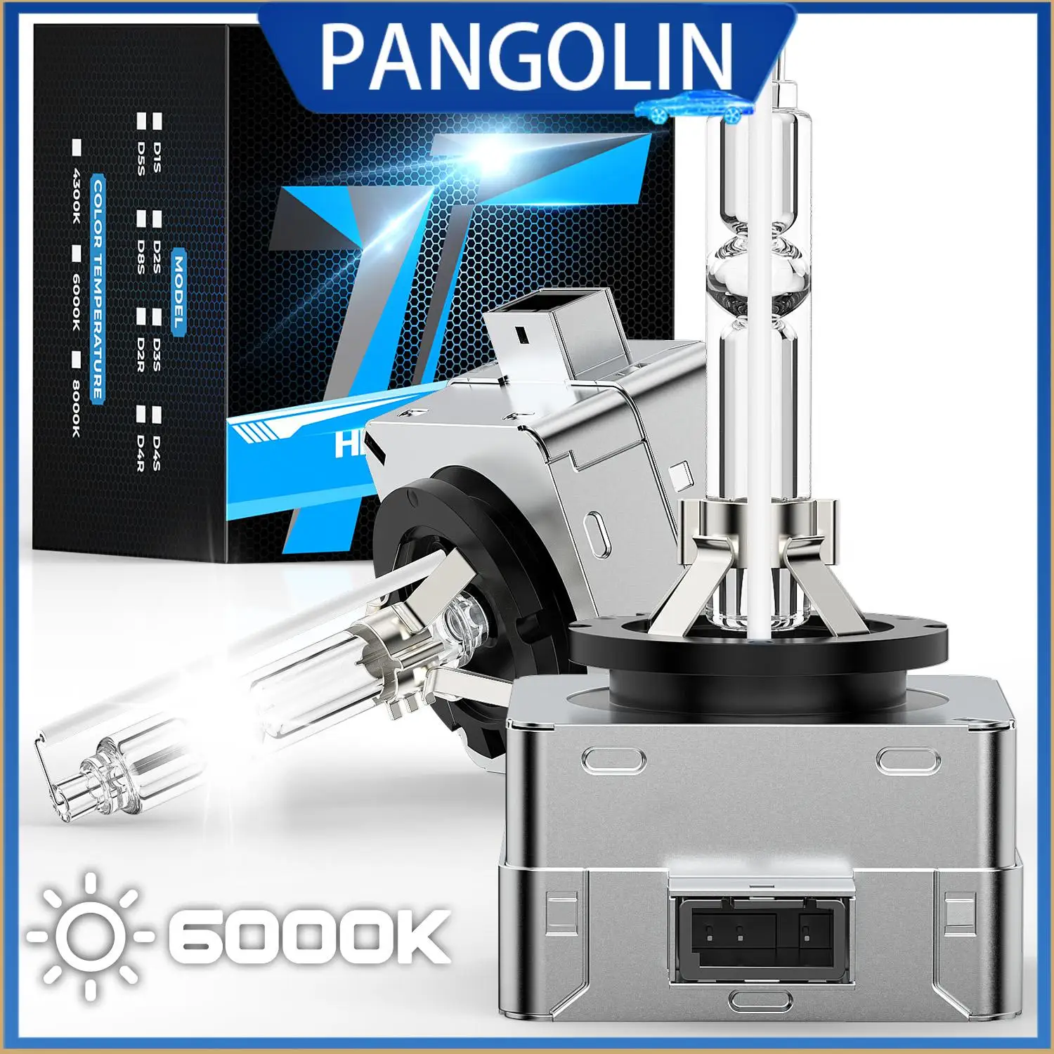 

PANGOLIN D3S 6000K ксеноновые лампы для фар HID 2 шт. 35 Вт супер яркие 300% интенсивность света 1200 футов дальнего действия замена налобных фар