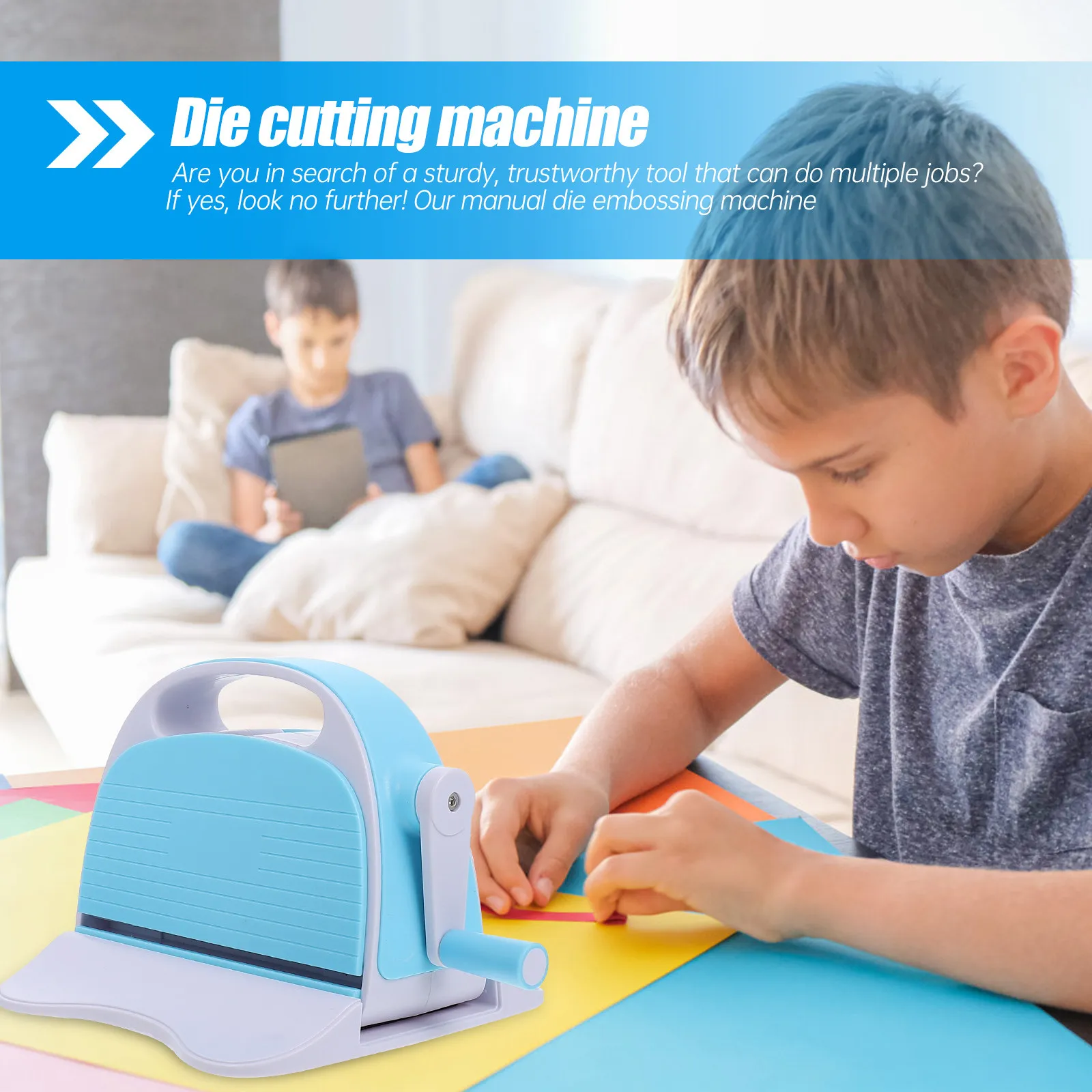 

1 Set Hand Crank Embossing Machine Manual Die Cutting Paper Craft Scrapbook Cutter DIY Cards Art Supplies Die Embossing Machine
