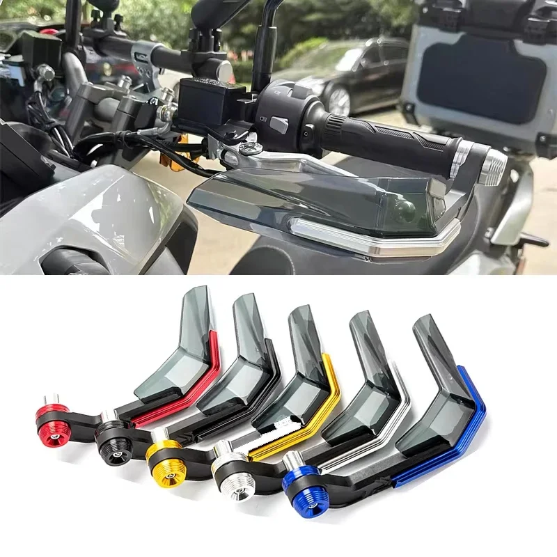 Windproof Universal 7/8'  Handlebar Protectors for Motorcycle Scooter Mountain E-Bike Brake Lever Guard with Aluminum 22MM