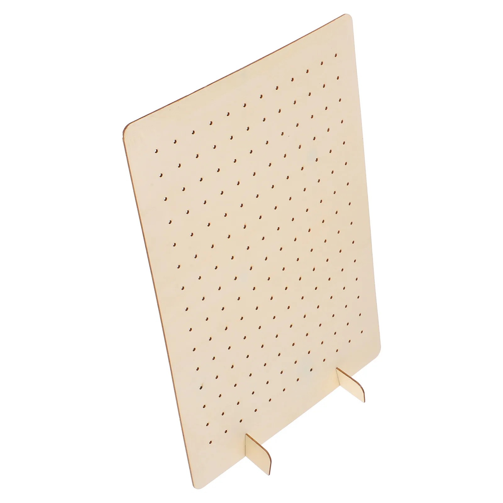 

Wooden Pegboard Display Stand Jewelry Organizer Wooden Earring Necklace Holder Rack Desk Display Desk Pegboard