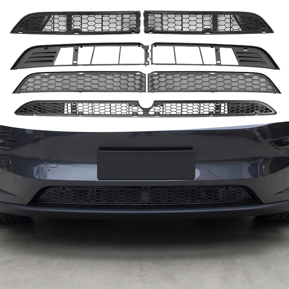 For Tesla Model Y Model YL Model 3 Highland Model Y Juniper Lower Bumper Anti Insect Net Anti Dust Proof Inner Vent Grille Cover