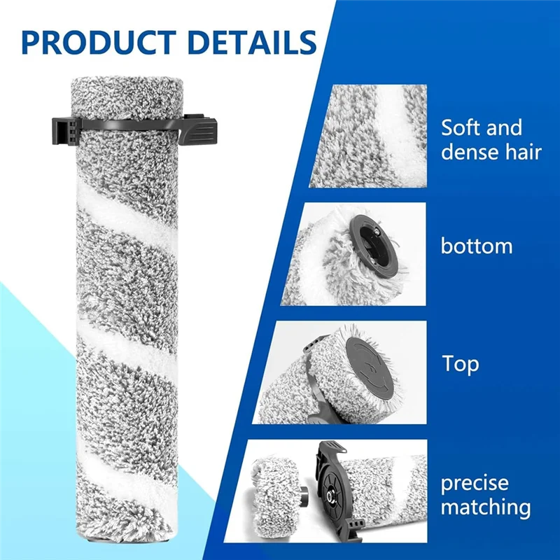 Juego de filtros de vacío de cepillo de rodillo A83G para Bissell 3930F Crosswave Omniforce Edge, piezas de vacío en seco y húmedo inalámbrico