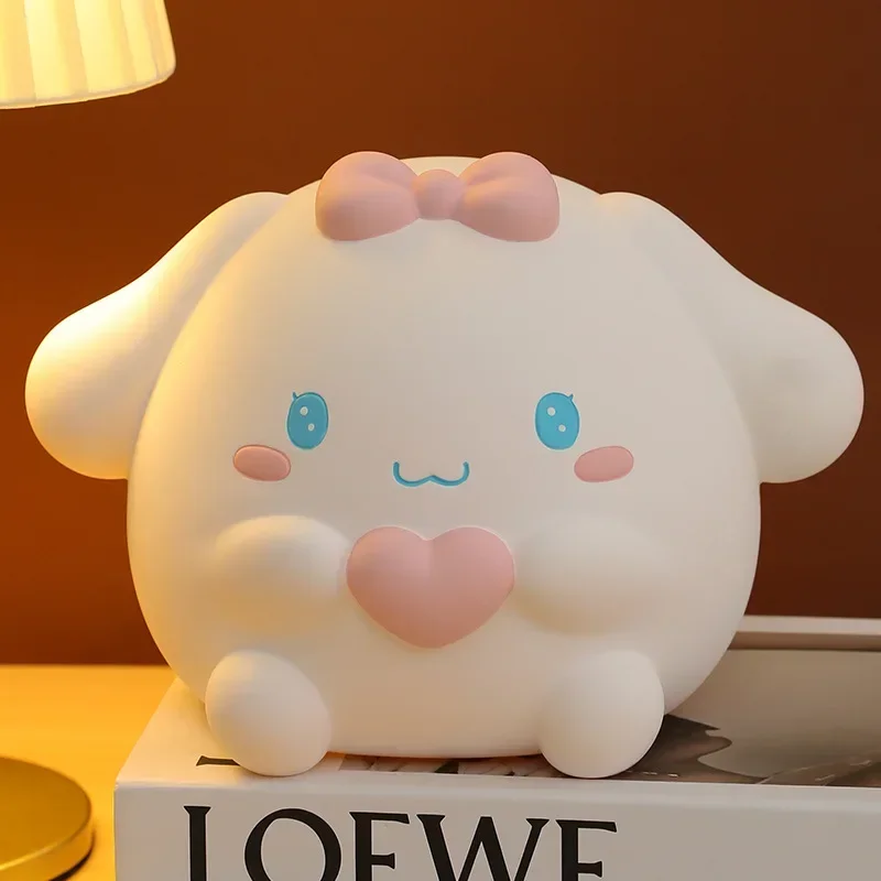 Kreatywna skarbonka Cinnamoroll, kreskówkowa skarbonka na pieniądze, figurka anime, ozdoby, prezenty urodzinowe i świąteczne dla dzieci.