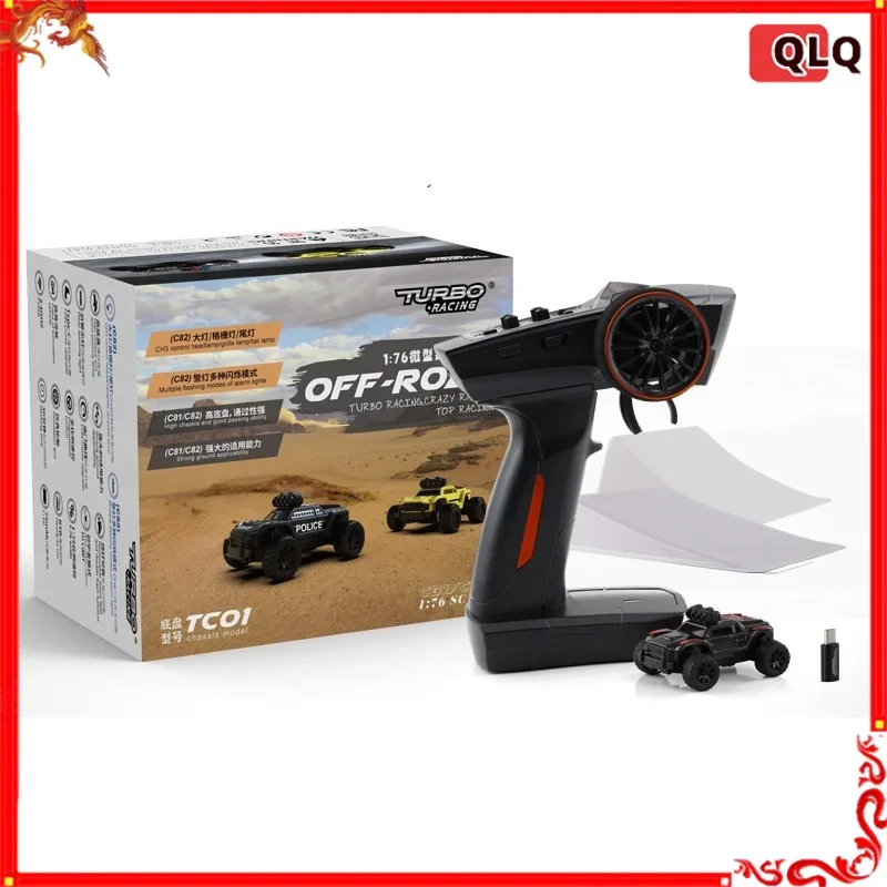 

Turbo Racing Rc Car 1:76 Remote-controlled Vehicle C81 Full Scale Mini Remote-controlled Off-road Climbing Rc Model Vehicle Toy