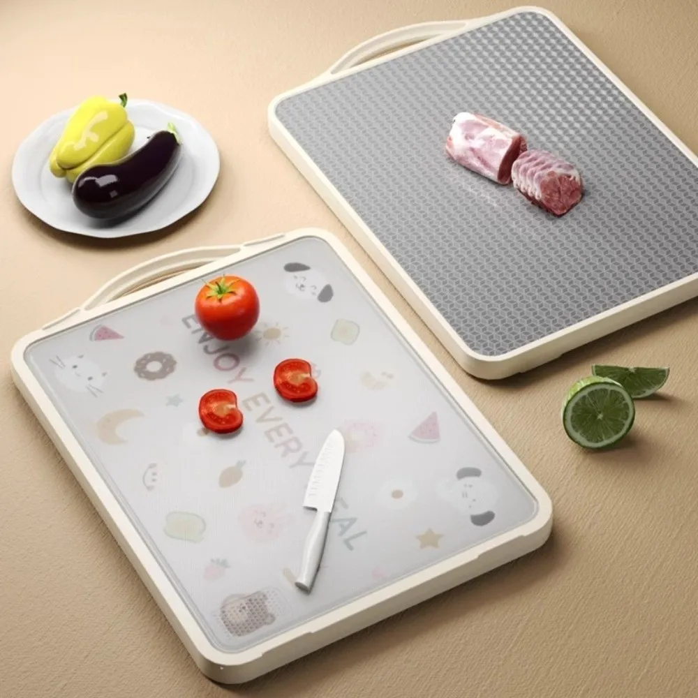 Stainless Steel Cutting Board Anti Mold Antibacterial Chopping Board Double Sided Non Slip Cutting Boards Mats Household