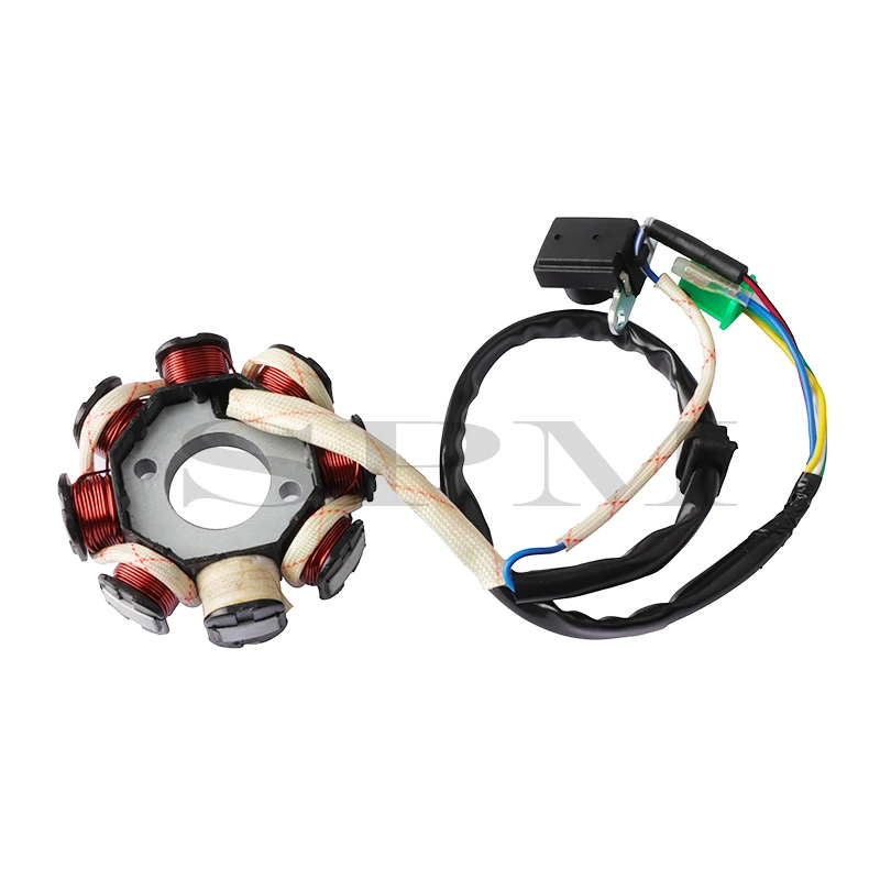 Magneto stojan Generator zapłonu 8-biegunowa cewka dla GY6 125cc 150cc motorower ATV motor terenowy akcesoria motocyklowe