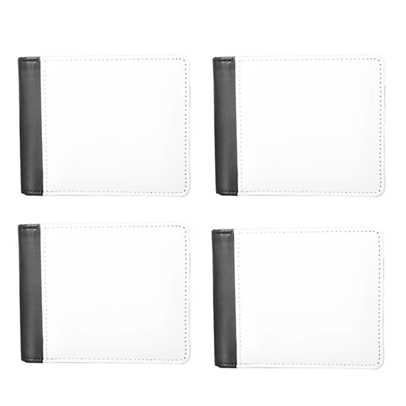 

ADP-4PCS Сублимационный кошелек, пустой для мужчин, из искусственной кожи, теплопередача, сделай сам, держатель для банковских карт, двойной кошелек для спины, школьные подарки