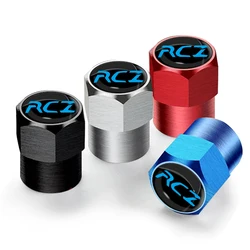 4Pcs/Set Car Wheel Tire Valve Caps Metal Stem Cover For Peugeot RCZ 307 207 208 2008 Auto Accessories