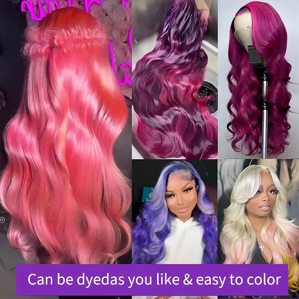 613 HD Lace Frontal Wig 13x4 Body Wave Human Hair Wigs 230 Density 613 Blonde Human Hair Wigs Water Wave Wig Brazilian Real Hair